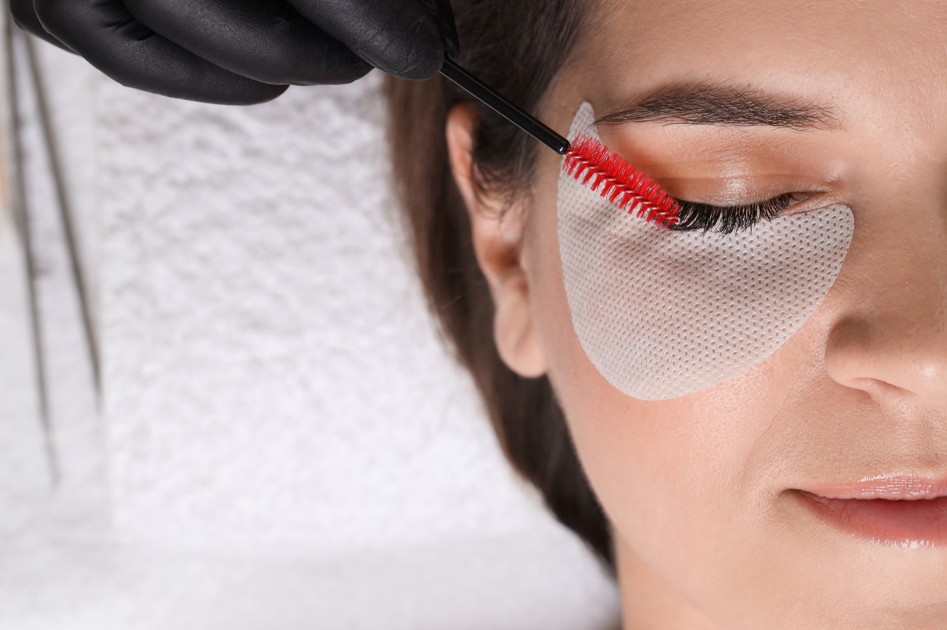 Professional eyelash extension tools and materials